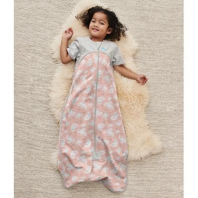 Love To Dream Short Sleeve Sleep Bag Organic Cotton Mild, 6-18 M - Doves Dusty Pink