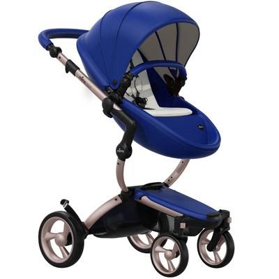 Mima 2019 Xari Complete Stroller, Rose Gold - Royal Blue / Stone White
