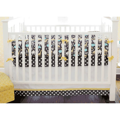 New Arrivals Urban Zoo in Grey 2 Piece Baby Crib Bedding Set