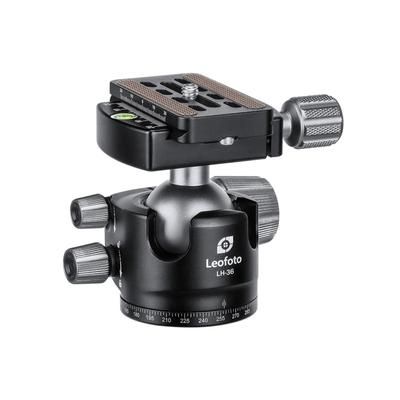 Leofoto LH-36 Low Profile Ball Head & QR Plate Arca Black LH-36