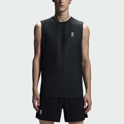 On Court Tank Men's Tennis Apparel All Black