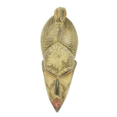 Peace and Harmony,'Authentic Ghanaian Artisan Carved African Mask'
