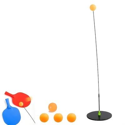 TEMU 8pcs Training Ball Set For Movement Training - Quick Sweat - Fitness Exercise - And Ease Computer Eye Movement And Training Kit With Elastic Band, Table Tennis Racket - Home Workouts