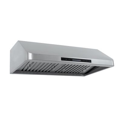PLJW 113 Ductless Convertible Under Cabinet Vent Hood - 900 CFM in Stainless Steel with modern Control Panel / 48 inches wide