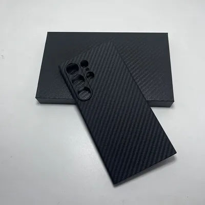 Real Carbon Fiber for Samsung Galaxy S25 Ultra Case Thin Light Fine Hole Aramid for Galaxy S25 Ultra Carbon Phone Cover