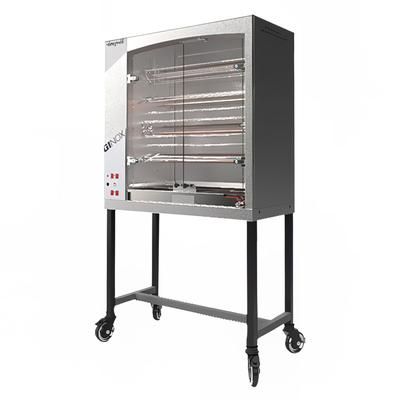 Doregrill MAG 40/6 S ELECTRIC MAG S Series Electric 6 Spit Rotisserie w/ 24 Bird Capacity, 220v, Silver