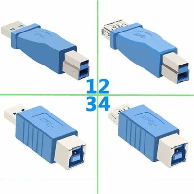 Convertisseur d'imprimante super rapide USB 3.0 type A mâle femelle vers USB 3.0 type B mâle-femelle, adaptateur micro B mâle, 1 pièce