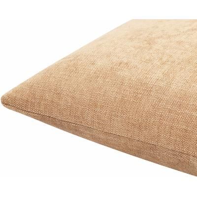 Zihna 18" Square Modern Camel/Tan/Gray Throw Pillow - Boutique Rugs