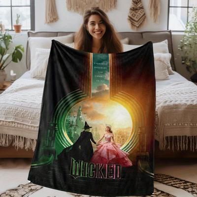 TEMU A Blanket Featuring A Design, Suitable For All , The Office, Bed, And Travel, Makes A Great Gift For . For Halloween