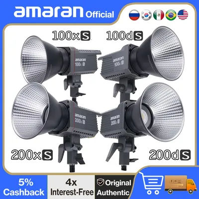 Amaran 200x S 100x S 200d S 100d S COB Video Light Bicolor Daylight Photography Lighting for Film