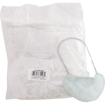 Genuine Joe 85128 Beard Cap, Spun-Bound, White - Box of 100 GJO85128