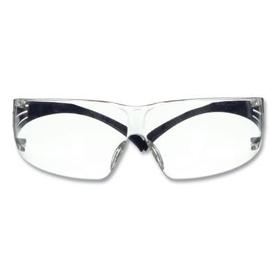 3M SF201SGAFBLU SecureFit Protective Eyewear, 200 Series, Dark Blue Plastic Frame, Clear Polycarbonate Lens MMMSF201SGAFBLU