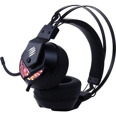 Mad Catz AF13C2INBL00 The Authentic F.R.E.Q. 4 Gaming Headset, Black - Stereo - USB - Wired - Over-the-head - Binaural - Circumaural - Omni-directiona