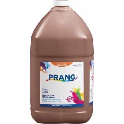 Prang Ready-to-Use Tempera Paint, Brown, 1 gal (DIX22807)
