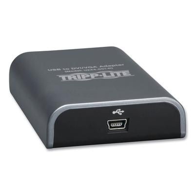 Tripp Lite U244001R USB 2.0 to DVI/VGA External Multi-Monitor Video Card, 128 MB SDRAM
