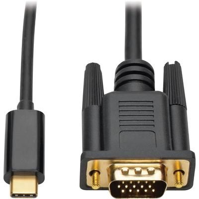 Tripp Lite U444006V Adapter Cable, USB-C to VGA, Gen 1, USB 3.1, M/M, 6'L TRPU444006V