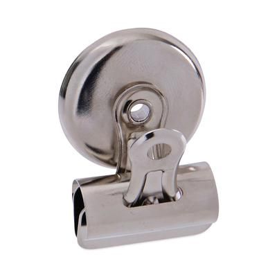 Universal Office Products 31260 Bulldog Magnetic Clips, Small, Nickel, 18/Pack - Pack of 18 UNV31260