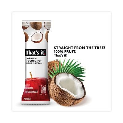 That’s it. Nutrition Bar, Gluten Free Apple and Coconut Fruit, 1.2 oz Bar, 12/Box (GRR30700256)