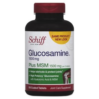 Schiff 11019 Glucosamine Plus MSM Tablet, 150 Count