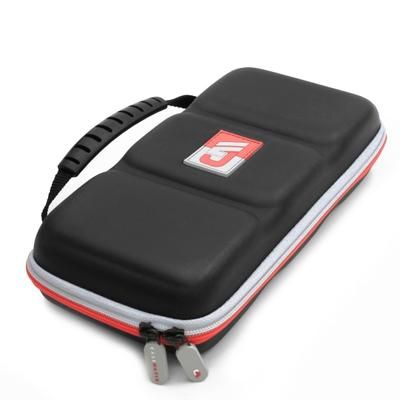 Casematix Heavy Duty Hard Shell Carrying Case, 2-7/8"h X 5"w X 10-1/2"d, Red Gray