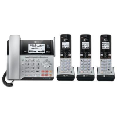 At&t Tl86103 2-Line Dect 6.0 Expandable Corded/cordless Phone System With Digital Answering System