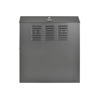 Tripp Lite 4U Wall Mount Low Profile Secure Rack Enclosure Cabinet Vertical - For Patch Panel, Lan Switch - 4U Rack X 19" Rack X 20" Rack - Wall Mountable - Black Powder Coat