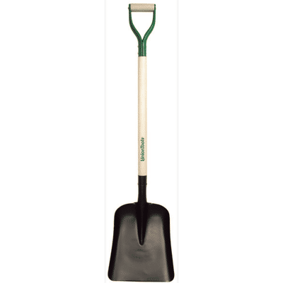 General & Special Purpose Shovel, 14.5 In L X 11.25 In W Blade, 29 In White Ash Steel D-Grip Handle