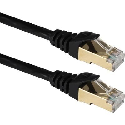 Qvs 3 Ft Cat7 10Gbps S-Stp Flexible Molded Patch Cord - 3 Ft Category 7 Network Cable For Network Device - First End: 1 X Rj-45 Network - Male - Second End: 1 X Rj-45 Network - Male - Patch Cable - Shielding - Gold Plated Contact