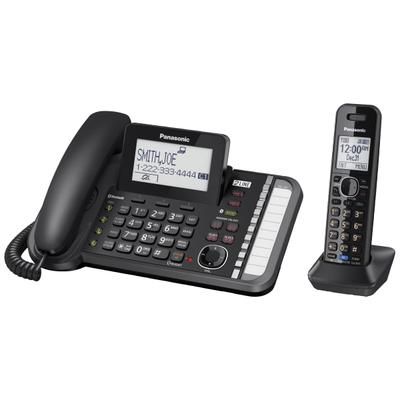 Panasonic Link2Cell Dect 6.0 Conference Phone With 1 Corded And 1 Cordless Handset, Kx-Tg9581