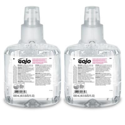 Gojo Ltx-12 Clear & Mild Foam Hand Wash Soap, Unscented, 40 Oz, Case Of 2 Bottles