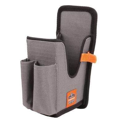 Ergodyne Squids 5541 Handheld Barcode Scanner Holster With Belt Clip, Large, 10", Gray