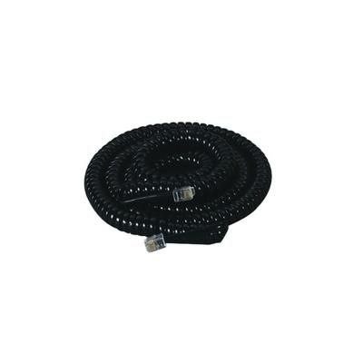 Softalk Coiled Phone Cords With Twisstop, Black