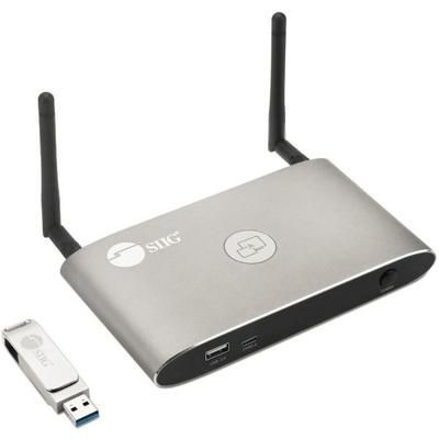 Siig 4K Dual View Wireless Media Presentation Switch Gateway - For Meetings & Boardroom Presentation - Supports Whiteboard & Annotations And Airplay
