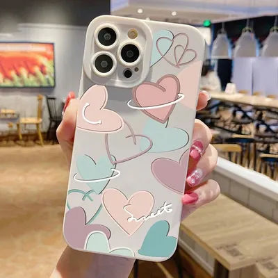 New Heart Design TPU Phone Case For Samsung S25 Cases Galaxy S24 Ultra S23 S22 Plus S21 FE A56 A36