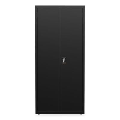 Alera Economy Assembled Storage Cabinets, 4 Shelves, 30" x 15" x 66", Black (ALEHCM6615BK)