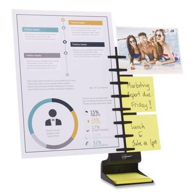 NoteTower Desktop Pro Plastic Document Stand Bar, 2 Sheet Capacity, Plastic, Black (NWRNTR3001)