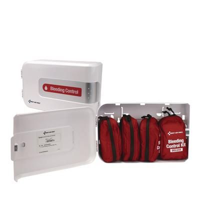First Aid Only SmartCompliance Complete Bleeding Control Station - Deluxe Pro, 64 Pieces, Plastic Case (FAO91143)