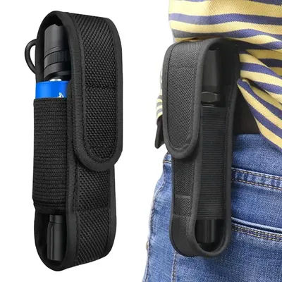 Tacticals Molle Flashlight Pouch Holster Portable Outdoor LED Torch Carry Case Flashlight Holder Bag For Hunting Camping Hiking