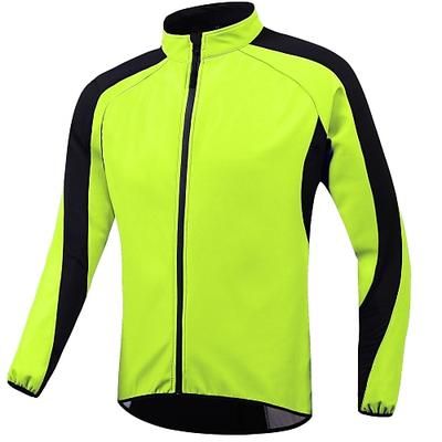 Per uomo Per donna Giacca da Ciclismo Patchwork Manica Lunga Bicicletta Giacca Giacca a Vento Top con 3 tasche posteriori Mountain Bike MTB Ciclismo su strada Calore Termico Fodera in Pile Antivento
