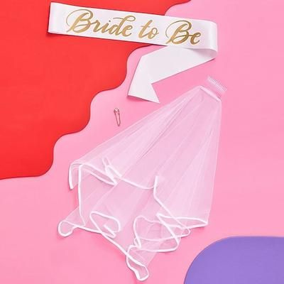 FUTURA SPOSA Halloween Set di accessori per costumi Velo da sposa con pettine Fusciacca Accessori per la festa di addio al nubilato Adulti Per donna Halloween Carnevale Matrimonio Addio al nubilato