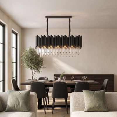 Obsidian Pendant | Luxury Crystal Pendant | Medium / Warm White (3000k) | MOD LIGHTING