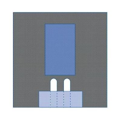 Medline Bilateral Split Drape, Sterile, 20/CS (DYNJP4007)