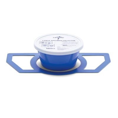 Medline 2-Piece Commode Specimen Collector, Light Blue, 1,200 mL, 40 oz., 100/CS (DYND36500)