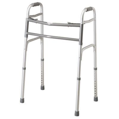 Medline Adult Bariatric Folding Walker, 2 Button, 500 lb. Capacity, Extra Wide, 1 EA (MDS86410XW)