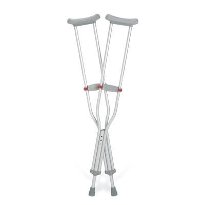 Medline Aluminum Crutches with Red Dot Hand Grip, Youth, 8/CS (G92-214-8)