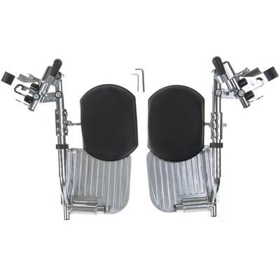 Medline Hemi Elevating Leg Rest for Shuttle Extra-Wide Wheelchair, 1 PR (WCA806985SH)