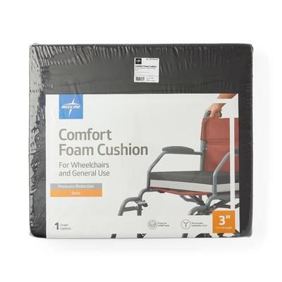 Medline Comfort Foam Cushion for Wheelchair, 18" x 16", 1 EA (MSCCOMF1816)