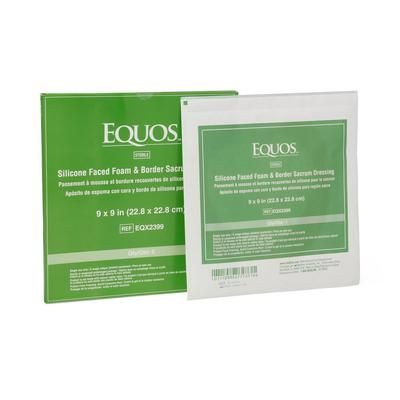 Medline EQUOS 5-Layer Foam Dressings with Silicone Adhesive, Sacrum, 9" x 9", 1 EA (EQX2399H)