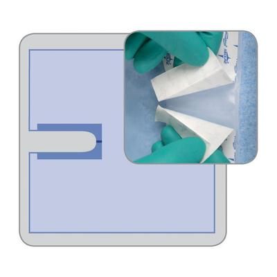 Medline Invisishield Poly U-Drape, 48" x 52", 10/BX (DYNJSD1015Z)