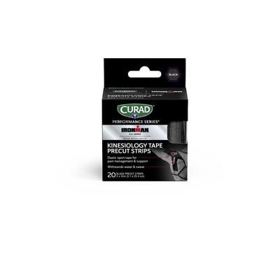 Medline Ironman CURAD Performance Series IRONMAN Kinesiology Tape, Black, 2" x 10", Without Canister, 12/CS (CURIM5058)